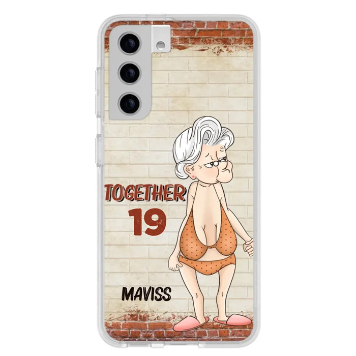 Custom Personalized Old Couple Phone Case - Gift Idea For Old Couple - Gift For Him/Her - Case For iPhone And Samsung