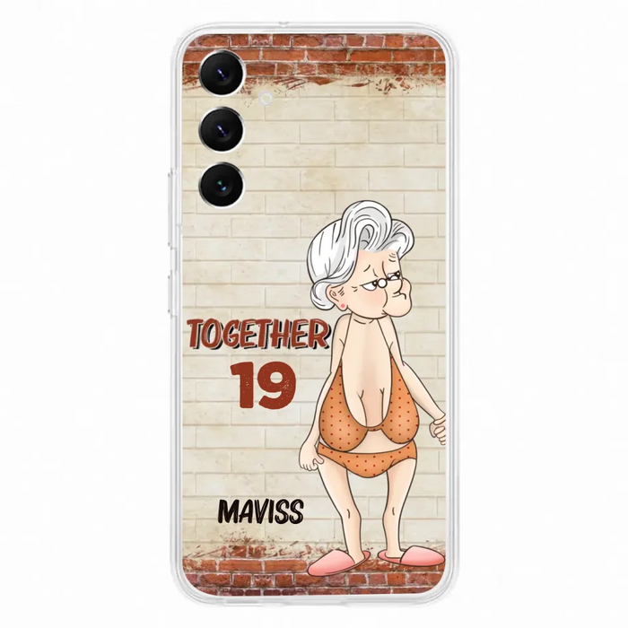 Custom Personalized Old Couple Phone Case - Gift Idea For Old Couple - Gift For Him/Her - Case For iPhone And Samsung