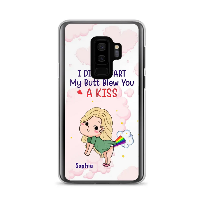 Personalized Fart Couple Phone Case - Funny Valentine's Day Gift For Couple - I Didn't Fart My Butt Blew You A Kiss - Case For iPhone And Samsung