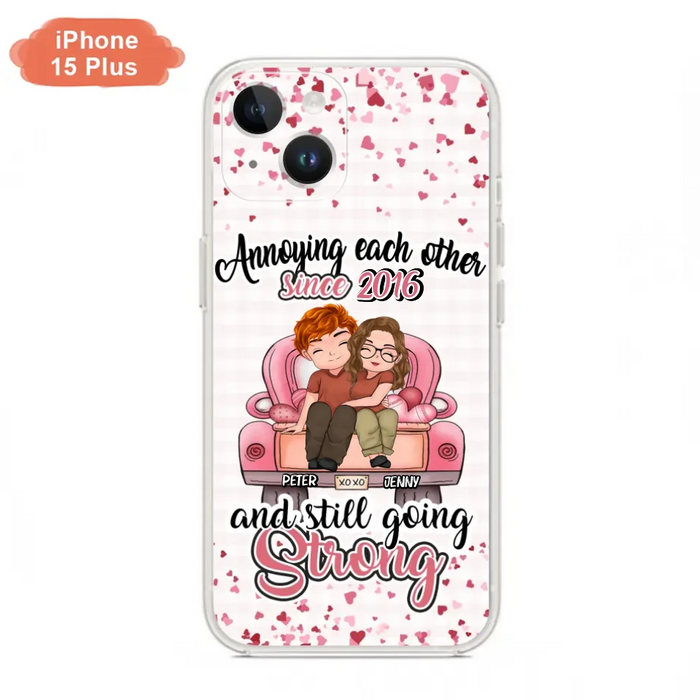 Custom Personalized Couple Phone Case - Valentine's Day/ Birthday/ Anniversary/ Mother's Day Gift For Wife From Husband - Case For iPhone And Samsung