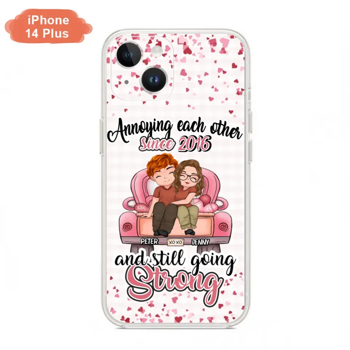 Custom Personalized Couple Phone Case - Valentine's Day/ Birthday/ Anniversary/ Mother's Day Gift For Wife From Husband - Case For iPhone And Samsung