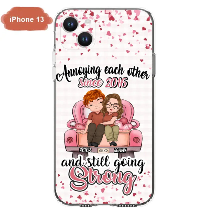 Custom Personalized Couple Phone Case - Valentine's Day/ Birthday/ Anniversary/ Mother's Day Gift For Wife From Husband - Case For iPhone And Samsung