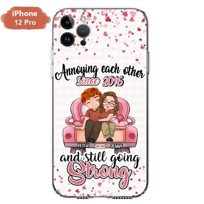 Custom Personalized Couple Phone Case - Valentine's Day/ Birthday/ Anniversary/ Mother's Day Gift For Wife From Husband - Case For iPhone And Samsung