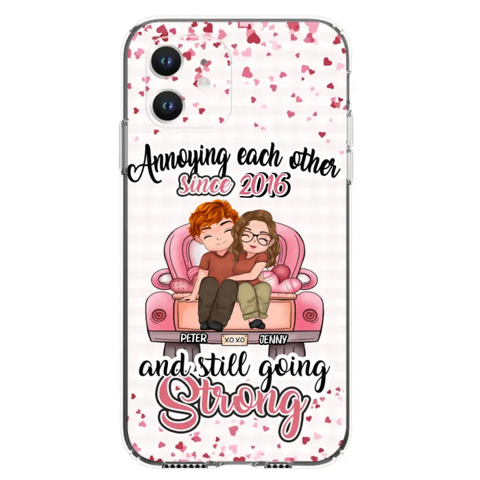 Custom Personalized Couple Phone Case - Valentine's Day/ Birthday/ Anniversary/ Mother's Day Gift For Wife From Husband - Case For iPhone And Samsung