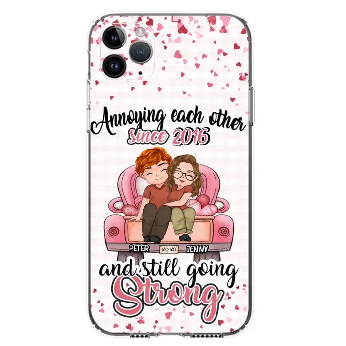 Custom Personalized Couple Phone Case - Valentine's Day/ Birthday/ Anniversary/ Mother's Day Gift For Wife From Husband - Case For iPhone And Samsung