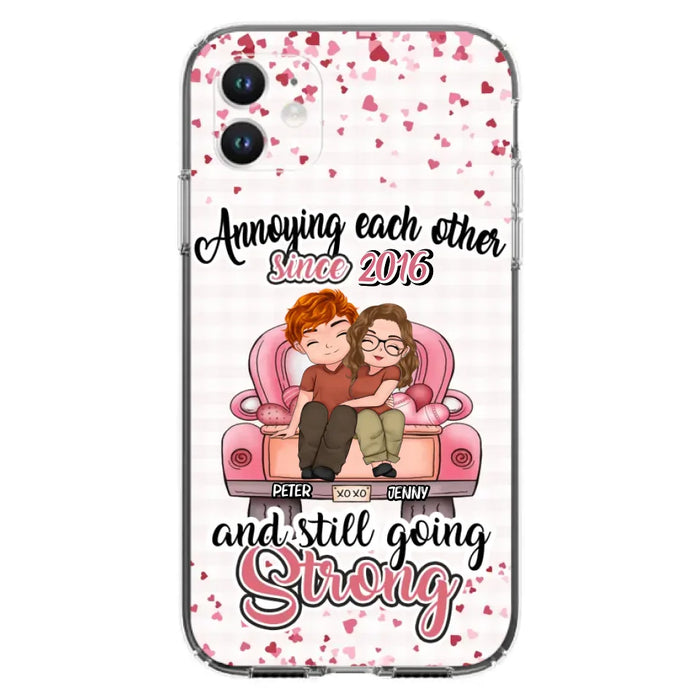 Custom Personalized Couple Phone Case - Valentine's Day/ Birthday/ Anniversary/ Mother's Day Gift For Wife From Husband - Case For iPhone And Samsung