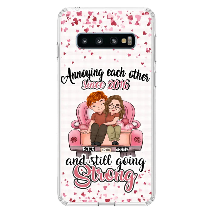 Custom Personalized Couple Phone Case - Valentine's Day/ Birthday/ Anniversary/ Mother's Day Gift For Wife From Husband - Case For iPhone And Samsung