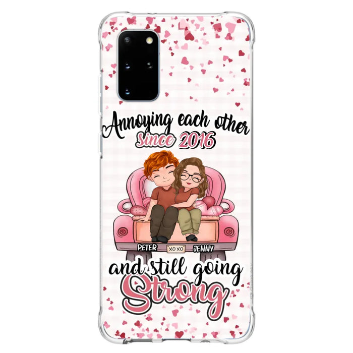 Custom Personalized Couple Phone Case - Valentine's Day/ Birthday/ Anniversary/ Mother's Day Gift For Wife From Husband - Case For iPhone And Samsung