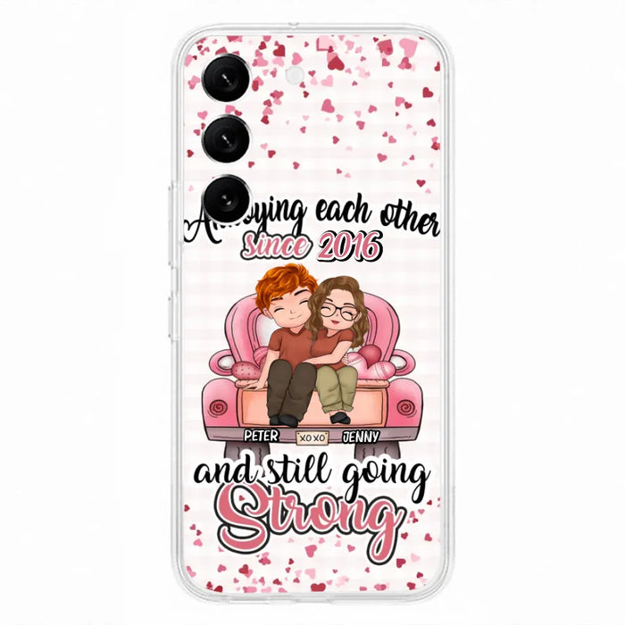 Custom Personalized Couple Phone Case - Valentine's Day/ Birthday/ Anniversary/ Mother's Day Gift For Wife From Husband - Case For iPhone And Samsung