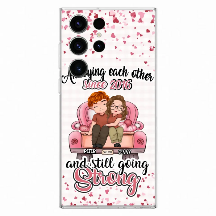 Custom Personalized Couple Phone Case - Valentine's Day/ Birthday/ Anniversary/ Mother's Day Gift For Wife From Husband - Case For iPhone And Samsung