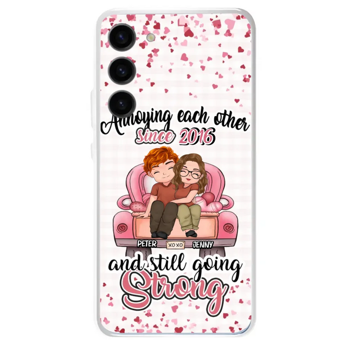 Custom Personalized Couple Phone Case - Valentine's Day/ Birthday/ Anniversary/ Mother's Day Gift For Wife From Husband - Case For iPhone And Samsung