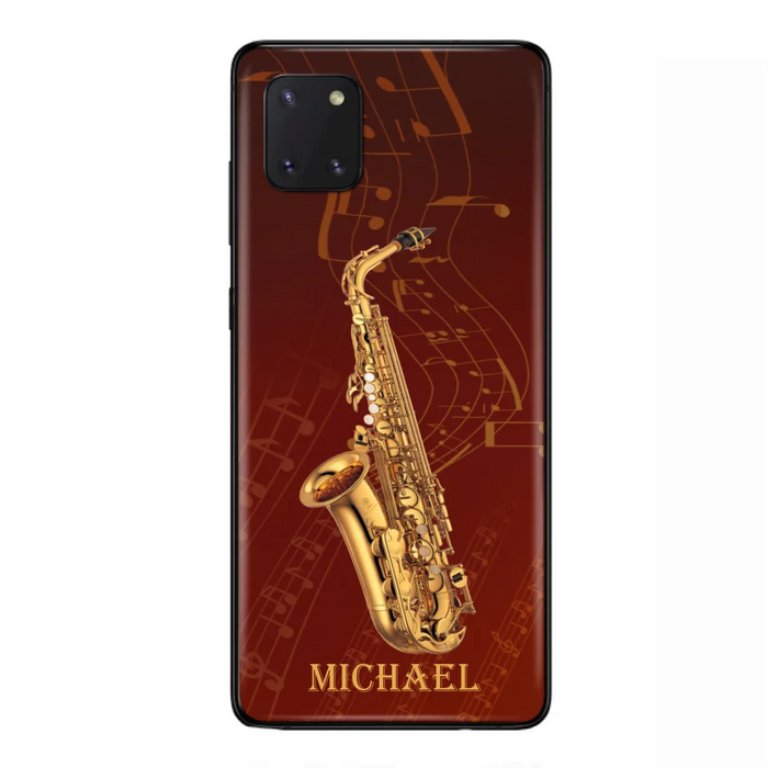 Custom Personalized Saxophone Phone Case For iPhone, Samsung and Xiaomi