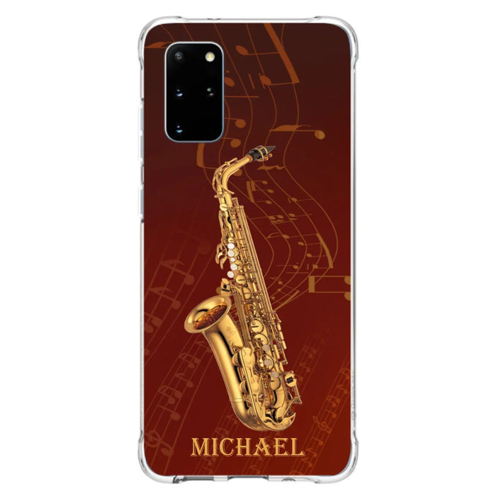 Custom Personalized Saxophone Phone Case For iPhone, Samsung and Xiaomi