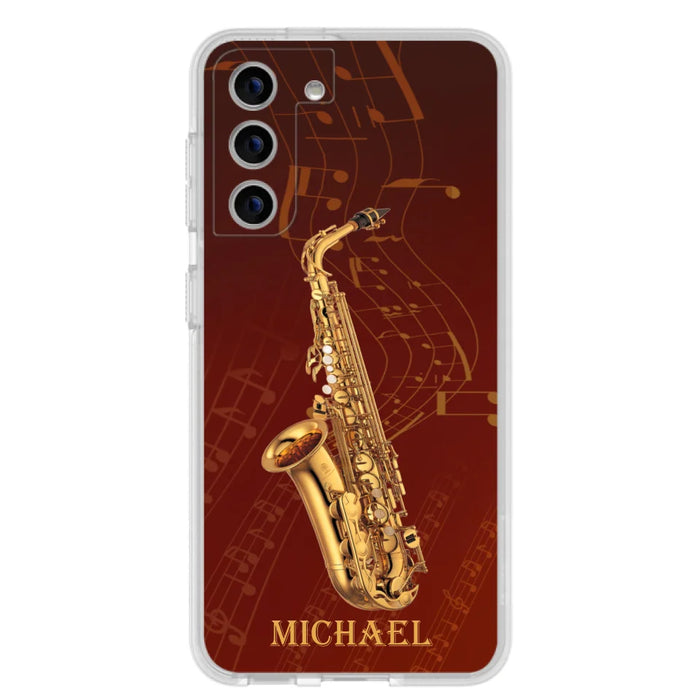 Custom Personalized Saxophone Phone Case For iPhone, Samsung and Xiaomi