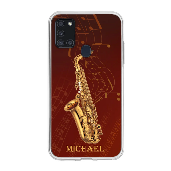 Custom Personalized Saxophone Phone Case For iPhone, Samsung and Xiaomi