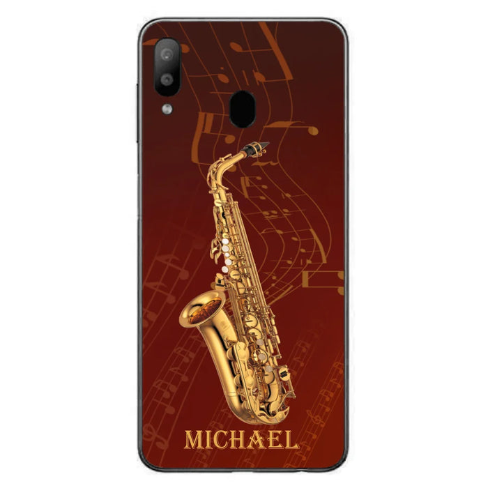 Custom Personalized Saxophone Phone Case For iPhone, Samsung and Xiaomi