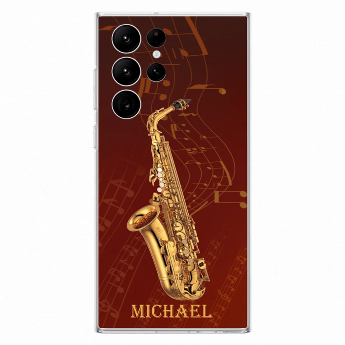 Custom Personalized Saxophone Phone Case For iPhone, Samsung and Xiaomi