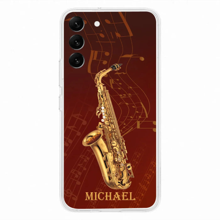 Custom Personalized Saxophone Phone Case For iPhone, Samsung and Xiaomi