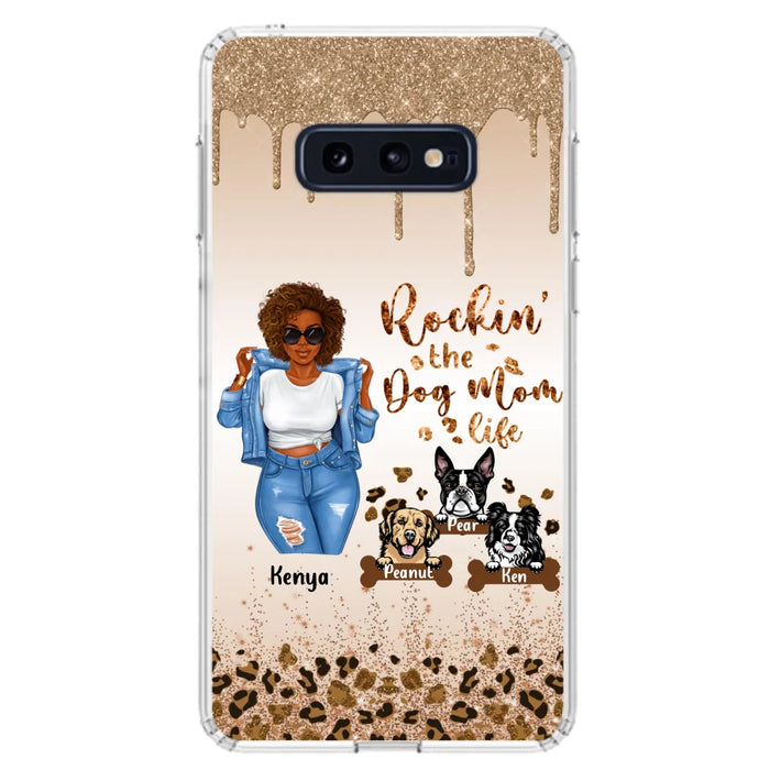 Custom Personalized Dog Mom Phone Case - Up to 3 Dogs - Rockin' The Dog mom Life