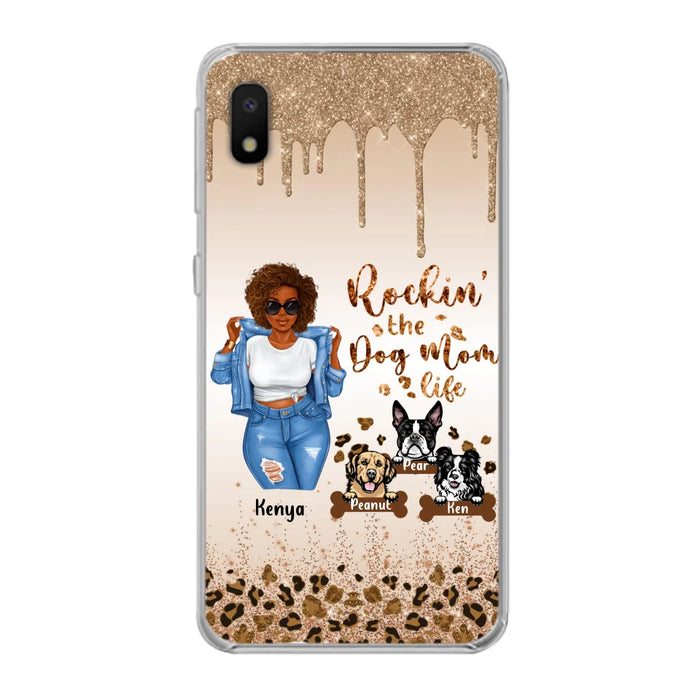 Custom Personalized Dog Mom Phone Case - Up to 3 Dogs - Rockin' The Dog mom Life