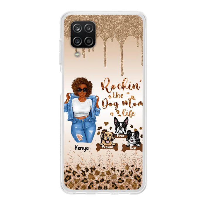 Custom Personalized Dog Mom Phone Case - Up to 3 Dogs - Rockin' The Dog mom Life