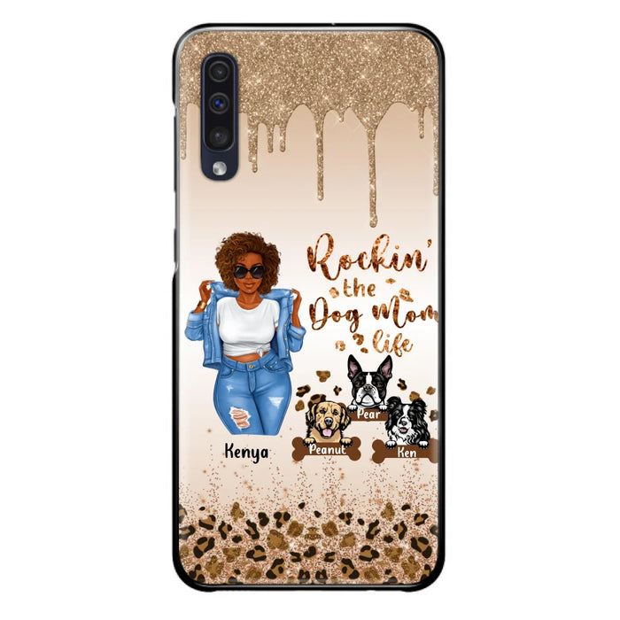 Custom Personalized Dog Mom Phone Case - Up to 3 Dogs - Rockin' The Dog mom Life