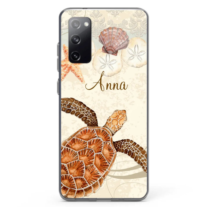 Custom Personalized Sea Turtle Phone Case - Best Gift For Turtle Lover's - Case For iPhone, Samsung and Xiaomi - DTJ0EN