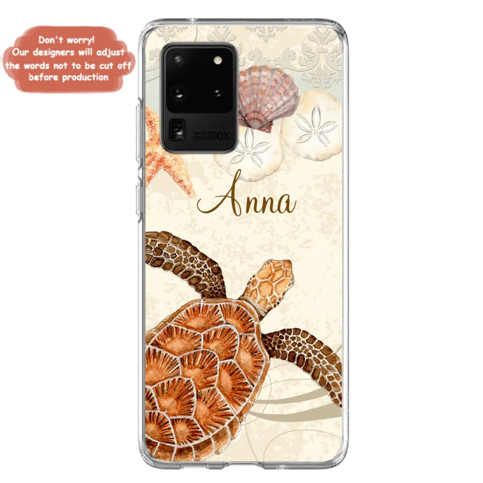 Custom Personalized Sea Turtle Phone Case - Best Gift For Turtle Lover's - Case For iPhone, Samsung and Xiaomi - DTJ0EN