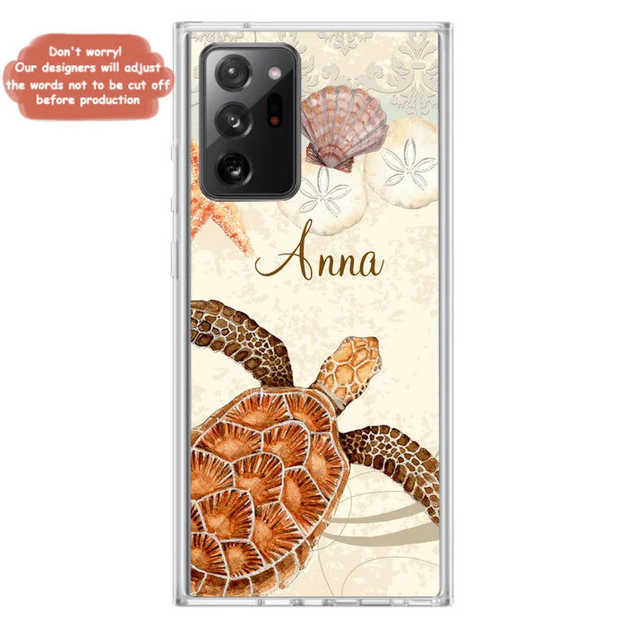 Custom Personalized Sea Turtle Phone Case - Best Gift For Turtle Lover's - Case For iPhone, Samsung and Xiaomi - DTJ0EN