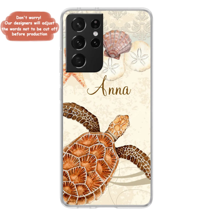 Custom Personalized Sea Turtle Phone Case - Best Gift For Turtle Lover's - Case For iPhone, Samsung and Xiaomi - DTJ0EN