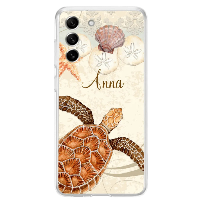 Custom Personalized Sea Turtle Phone Case - Best Gift For Turtle Lover's - Case For iPhone, Samsung and Xiaomi - DTJ0EN