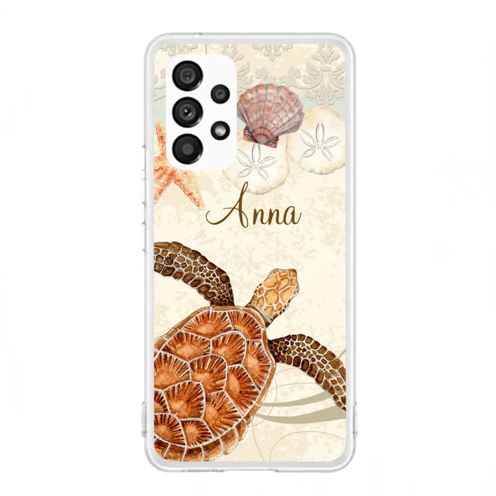 Custom Personalized Sea Turtle Phone Case - Best Gift For Turtle Lover's - Case For iPhone, Samsung and Xiaomi - DTJ0EN