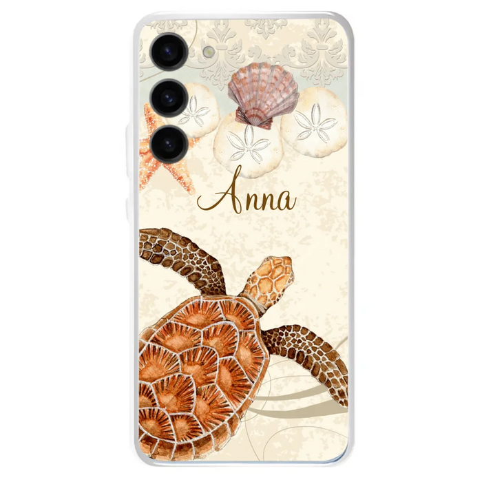 Custom Personalized Sea Turtle Phone Case - Best Gift For Turtle Lover's - Case For iPhone, Samsung and Xiaomi - DTJ0EN