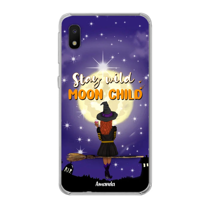 Custom Personalized Witchy Phone Case - Up to 3 Pets- Stay Wild Moon Child - Phone Case For iPhone, Samsung - OCEL9Z