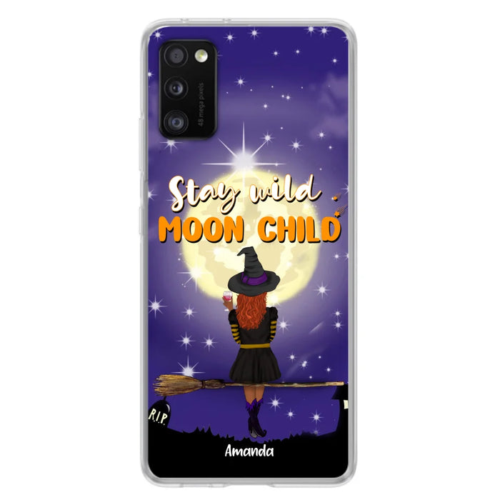 Custom Personalized Witchy Phone Case - Up to 3 Pets- Stay Wild Moon Child - Phone Case For iPhone, Samsung - OCEL9Z