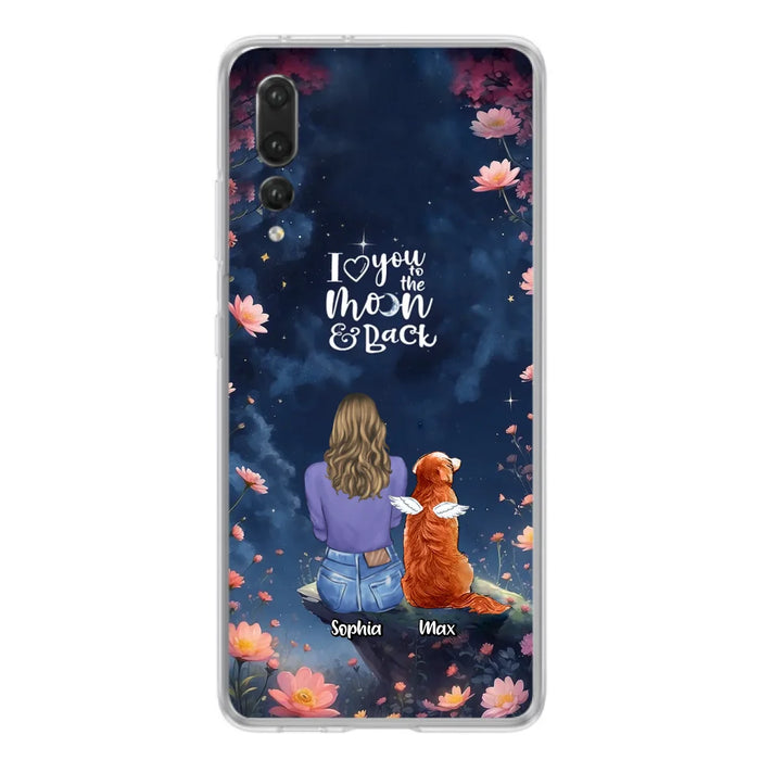 Custom Personalized Pet Phone Case - Gift Idea For Dog/ Cat/ Rabbit Owner - Case For Xiaomi/ Oppo/ Huawei - I Love You To The Moon & Back