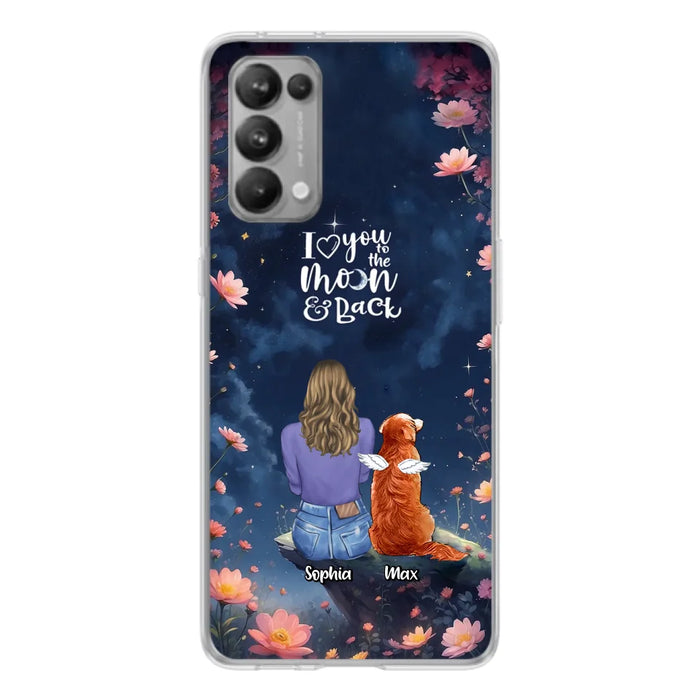 Custom Personalized Pet Phone Case - Gift Idea For Dog/ Cat/ Rabbit Owner - Case For Xiaomi/ Oppo/ Huawei - I Love You To The Moon & Back