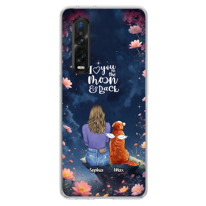 Custom Personalized Pet Phone Case - Gift Idea For Dog/ Cat/ Rabbit Owner - Case For Xiaomi/ Oppo/ Huawei - I Love You To The Moon & Back