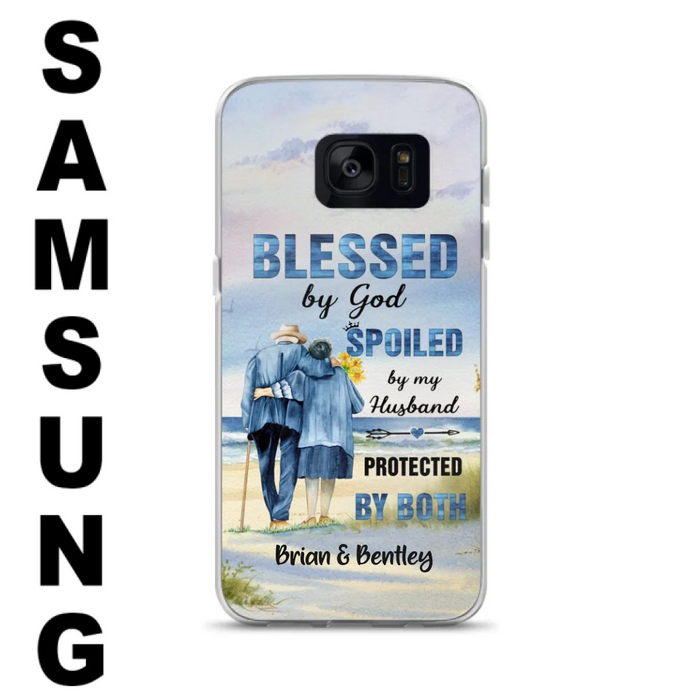 Custom Personalized Old Couple Phone Case - Best Gift Idea For Grandparents - Case For iPhone, Samsung and Xiaomi