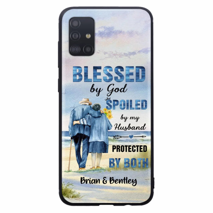 Custom Personalized Old Couple Phone Case - Best Gift Idea For Grandparents - Case For iPhone, Samsung and Xiaomi