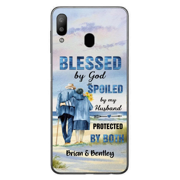 Custom Personalized Old Couple Phone Case - Best Gift Idea For Grandparents - Case For iPhone, Samsung and Xiaomi