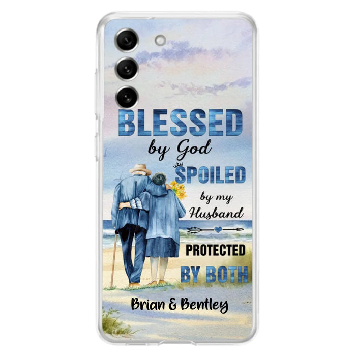 Custom Personalized Old Couple Phone Case - Best Gift Idea For Grandparents - Case For iPhone, Samsung and Xiaomi