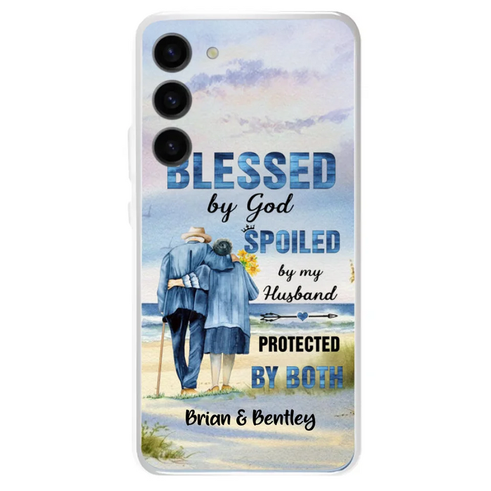 Custom Personalized Old Couple Phone Case - Best Gift Idea For Grandparents - Case For iPhone, Samsung and Xiaomi