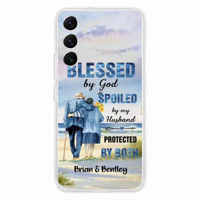 Custom Personalized Old Couple Phone Case - Best Gift Idea For Grandparents - Case For iPhone, Samsung and Xiaomi