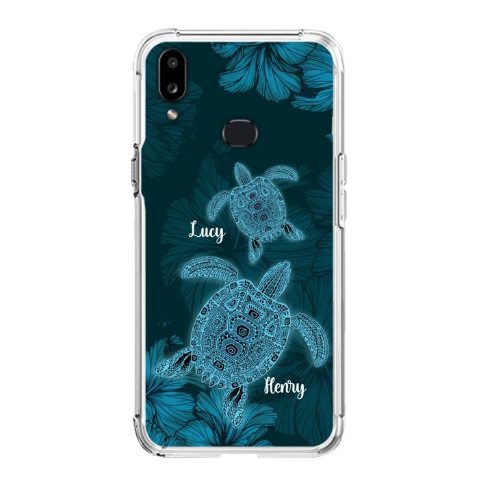 Custom Personalized Turtle Phone Case - Upto 6 Turtles - Case For iPhone, Samsung and Xiaomi