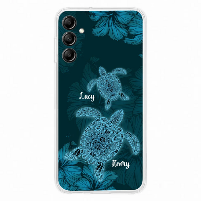 Custom Personalized Turtle Phone Case - Upto 6 Turtles - Case For iPhone, Samsung and Xiaomi