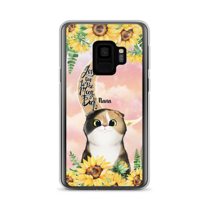 Custom Personalized Cat Phone Case - Best Gift Idea For Cat Lovers With Upto 7 Cats - Case For iPhone, Samsung and Xiaomi