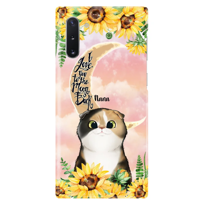 Custom Personalized Cat Phone Case - Best Gift Idea For Cat Lovers With Upto 7 Cats - Case For iPhone, Samsung and Xiaomi