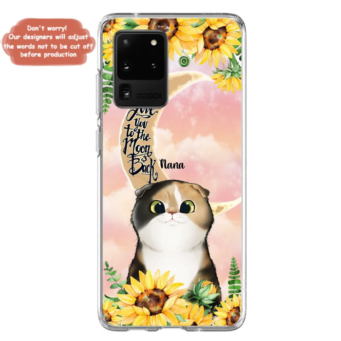 Custom Personalized Cat Phone Case - Best Gift Idea For Cat Lovers With Upto 7 Cats - Case For iPhone, Samsung and Xiaomi