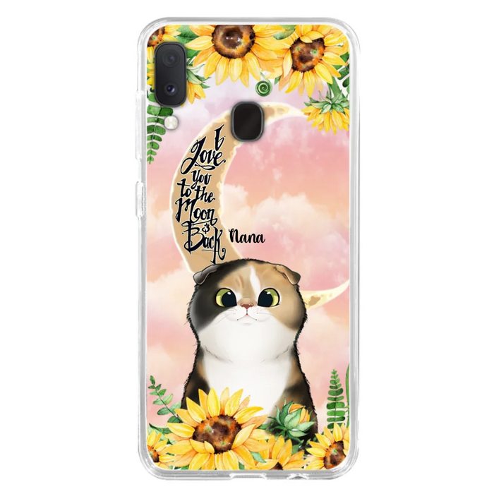 Custom Personalized Cat Phone Case - Best Gift Idea For Cat Lovers With Upto 7 Cats - Case For iPhone, Samsung and Xiaomi